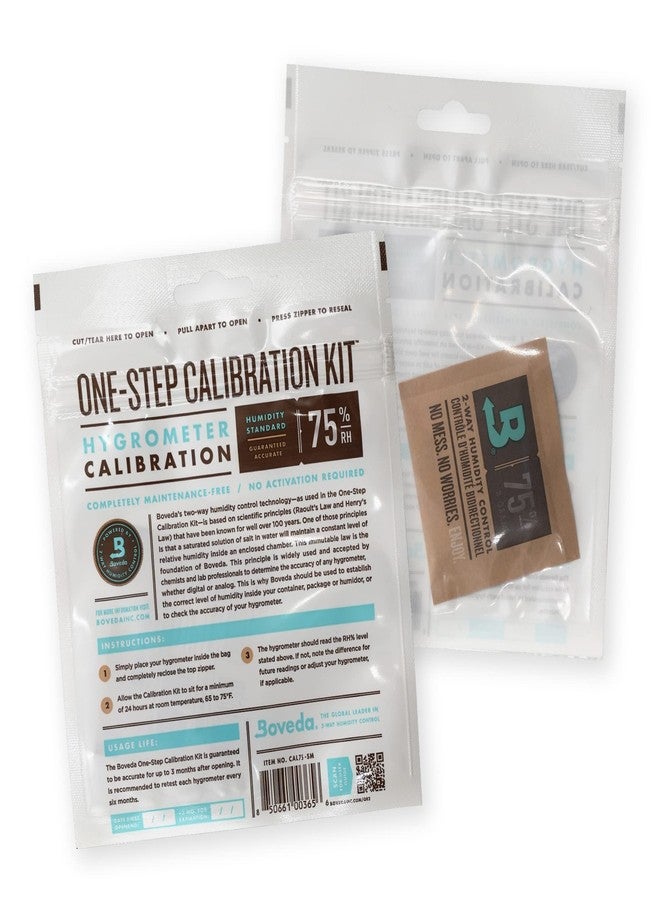 Boveda One Step Hygrometer Mess Free Calibration Kit - Preloaded 75% RH 2-Way Humidity Control - Hygrometer Accuracy - Precise Test for Digital and Analog Hygrometers and Humidity Sensors - 1 Count - Image 1