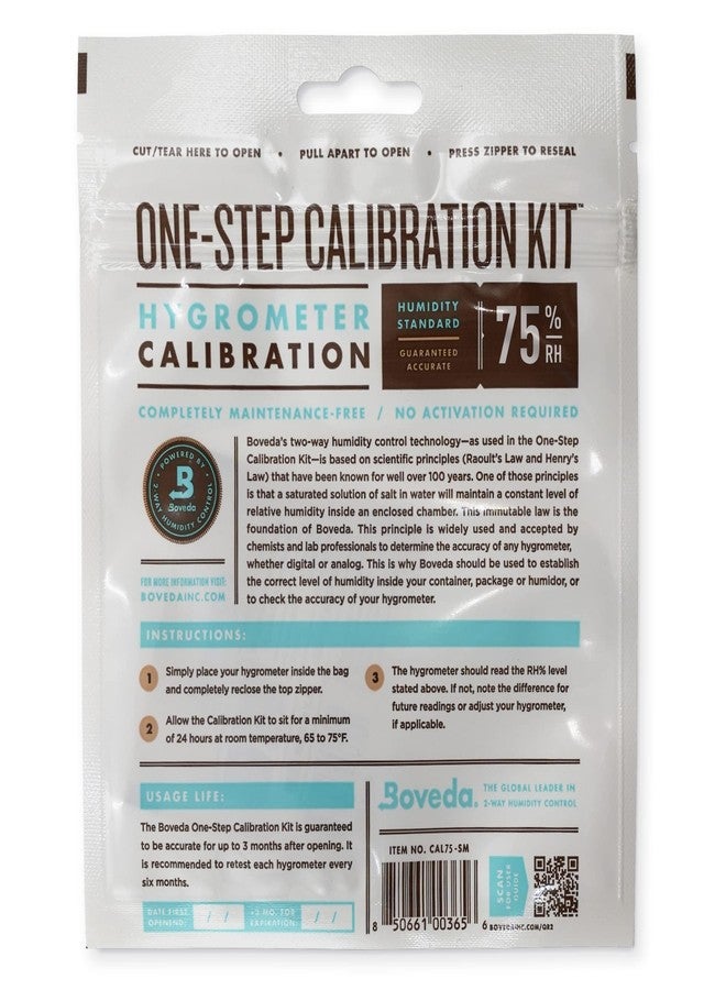 Boveda One Step Hygrometer Mess Free Calibration Kit - Preloaded 75% RH 2-Way Humidity Control - Hygrometer Accuracy - Precise Test for Digital and Analog Hygrometers and Humidity Sensors - 1 Count - Image 2