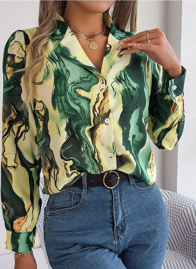 يونيكي Mulicolor Printed Shirt