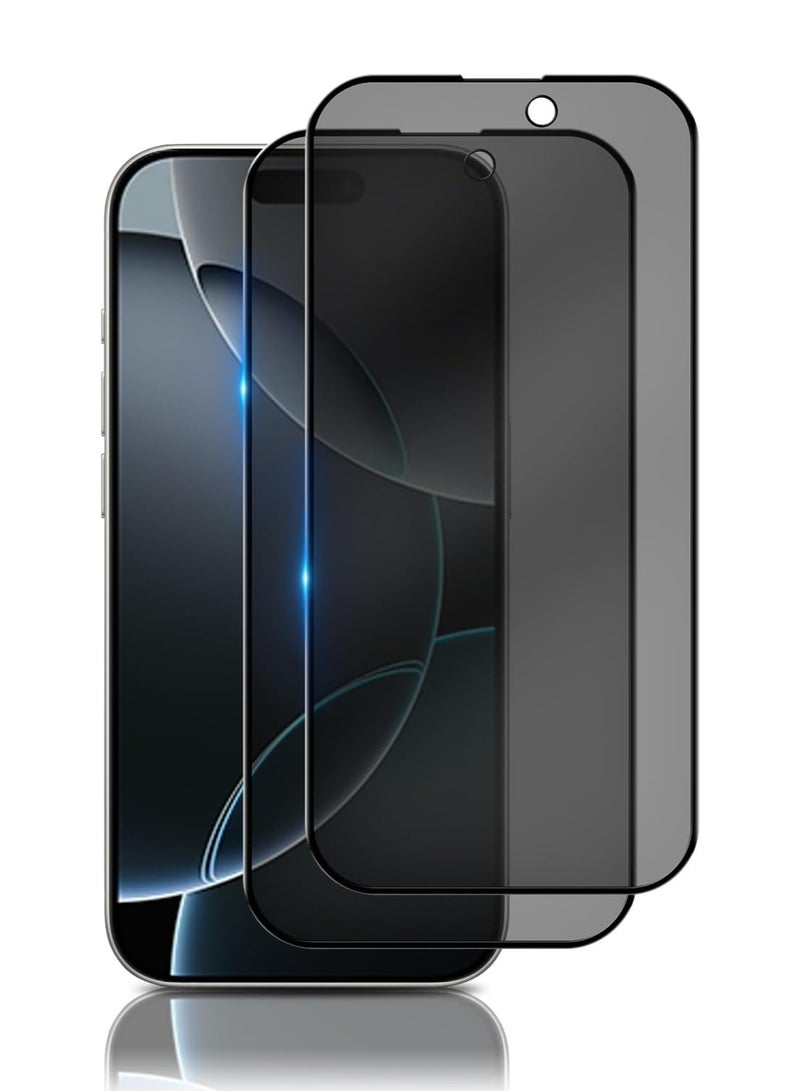 2 pcs Tempered Glass Compatible with iPhone 16 Pro Max Privacy Screen Protector [Anti-Spy] [Anti-Scratch] [9H Hardness] Tempered Glass for iPhone 16 Pro Max 6.9-Inch  - Image 1