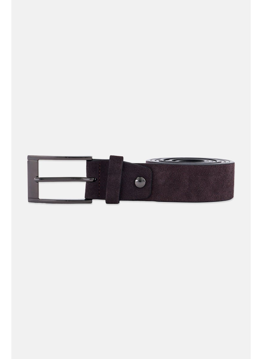CERRUTI 1881 Men Pin Buckle Leather Belt, Dark Brown  - Image 1