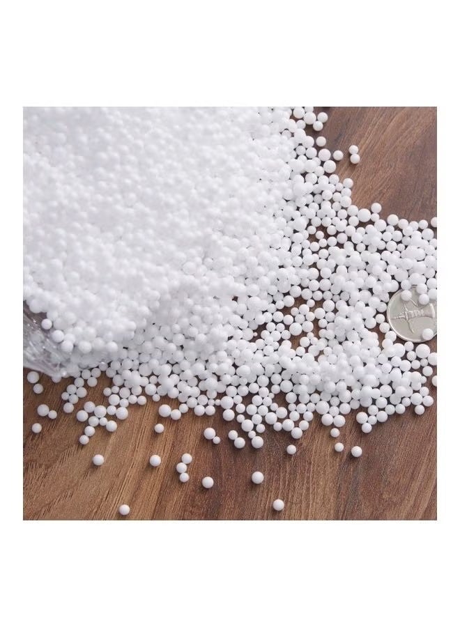 Home auraa Polystyrene 1Kg Bean Bag Filler Balls White 51x44x39cm - Image 1