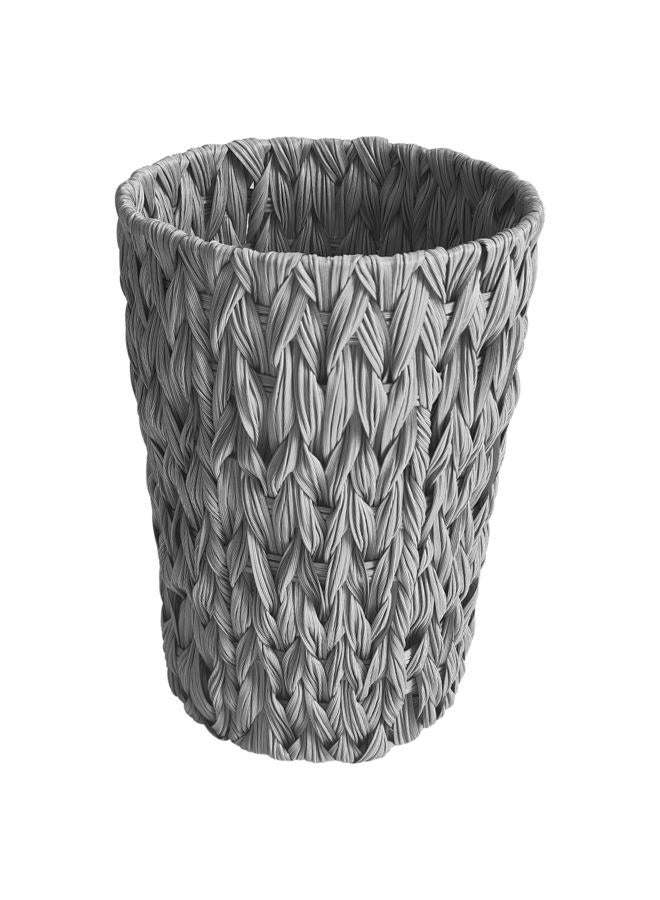 Coeusy 2 Gallon Wicker Trash can Gray - Image 1