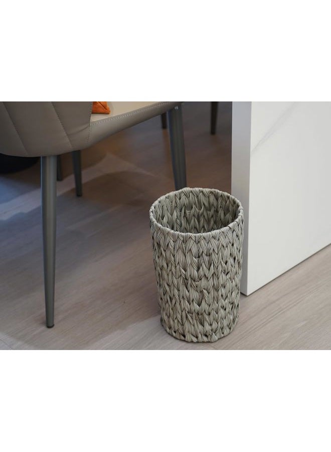 Coeusy 2 Gallon Wicker Trash can Gray - Image 5