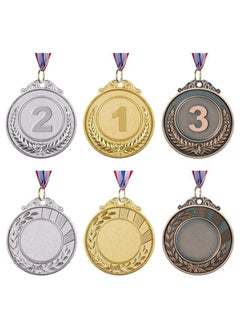 Generic Gold Silver Bronze Award Medals,12 pcs  Metal Winner Medals with Neck Ribbon,1st,2nd,3rd Prize, Medals for Sports, Games Competitions,2inch  - Image 2