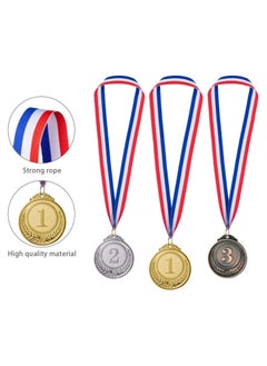 Generic Gold Silver Bronze Award Medals,12 pcs  Metal Winner Medals with Neck Ribbon,1st,2nd,3rd Prize, Medals for Sports, Games Competitions,2inch  - Image 4