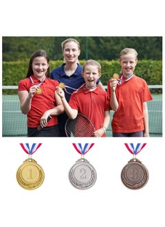 Generic Gold Silver Bronze Award Medals,12 pcs  Metal Winner Medals with Neck Ribbon,1st,2nd,3rd Prize, Medals for Sports, Games Competitions,2inch  - Image 5