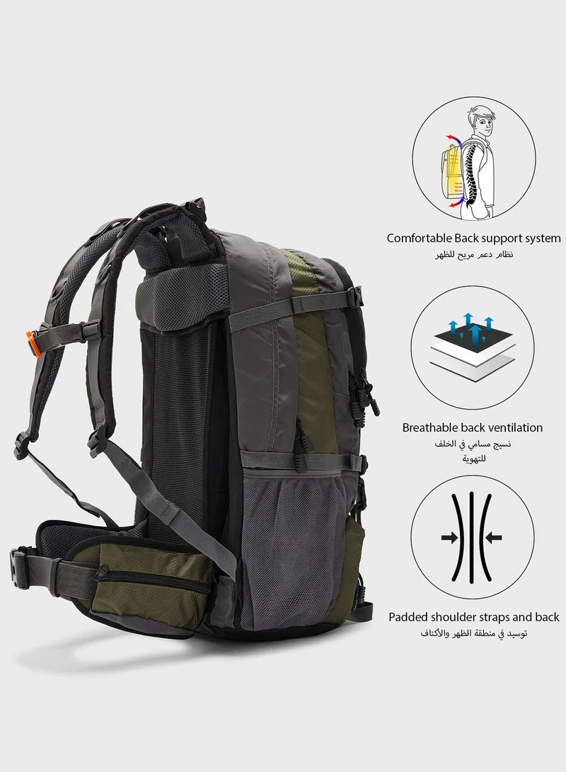 FRWD 40L Hiking/Trekking Backpack With Back Support And Padding