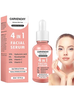 CARVENCHY 4 in 1 Face Serum Multi-Purpose Repair, Rightening Anti Aging Facial Serum For Dark Spots, Fine Lines And Wrinkles, Brightening And Firming Facial Serum 30ML  - Image 1