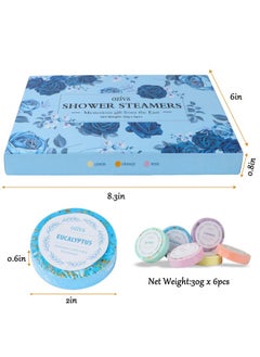 OZiva Aromatherapy Shower Steamers- Box of 6 Premium Shower Bombs with Essential Oils. Self Care Christmas Gifts for Women and Stocking Stuffers for Adults and Teens Holiday Gifts for Women.  - Image 2