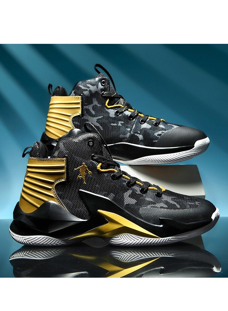 general High Top Mesh Non-Slip Basketball Shoes Sneakers Running Shoes - Image 1