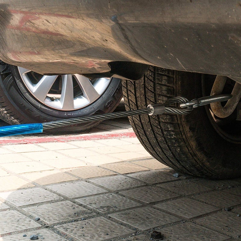 DHANVINE Heavy Duty Tow Rope 7 Tons Steel Wire Cable High Strength Hook Car Emergency Towing Rope Powerful Wire Tow Rope Compatible with Tata Nexon - Image 3