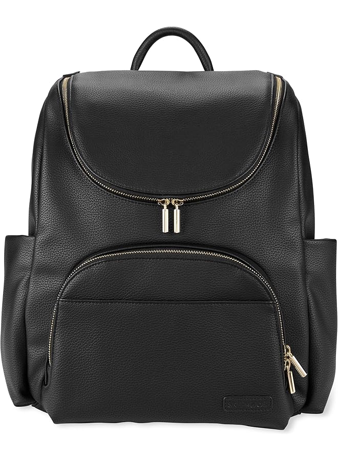 إيروريكس مجموعة هدايا حقيبة الحفاضات الأساسية للأطفال مع حقيبة الحفاضات وجيب اللهاية وحافظة المناديل المبللة باللون الأسود من إيفرمور - Image 1