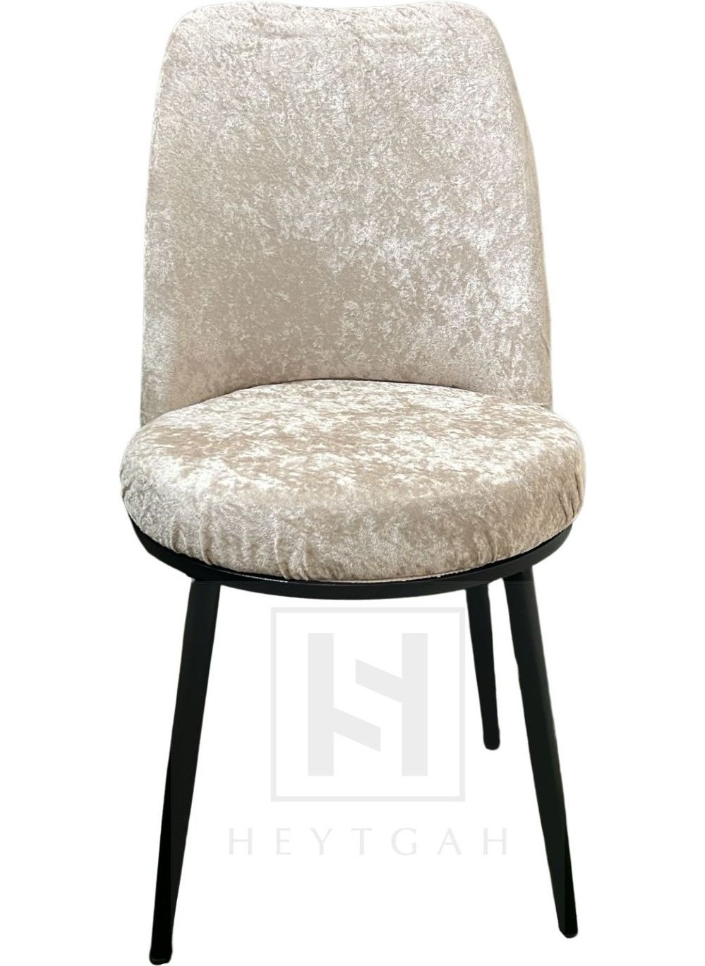 Heytgah Velvet Chair Cover Retro Oval Chair Cover Chair Protection Single (FOR Small) 35X45 Gray  - Image 1