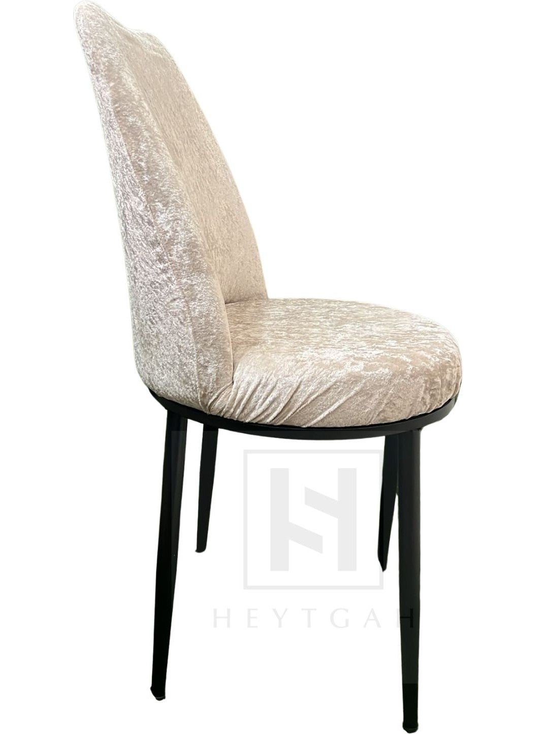 Heytgah Velvet Chair Cover Retro Oval Chair Cover Chair Protection Single (FOR Small) 35X45 Gray  - Image 5