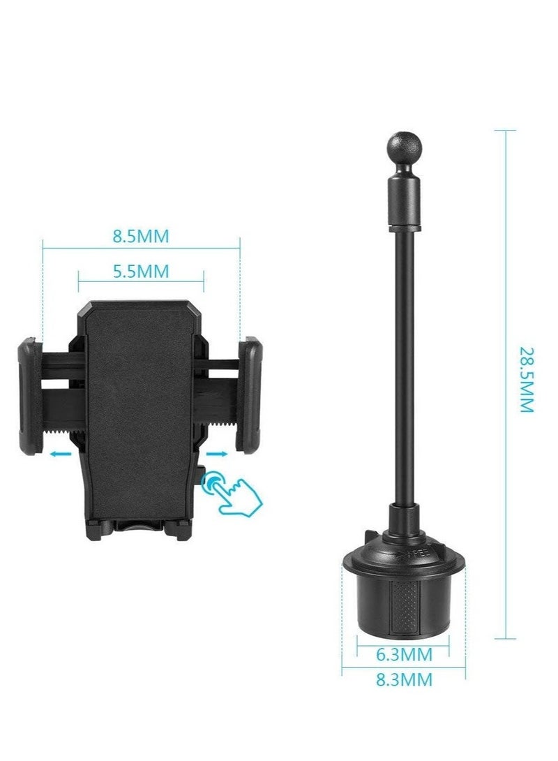 ELTRAZONE Universal Car Cup Holder Phone Mount with Long Neck & 360° Rotatable Cradle Compatible for iPhone 14 Pro Max/14 Plus/13 Pro Max/12 Pro Max/11/Galaxy Note 20 Ultra/Note 20/S3 Ultra - Image 5