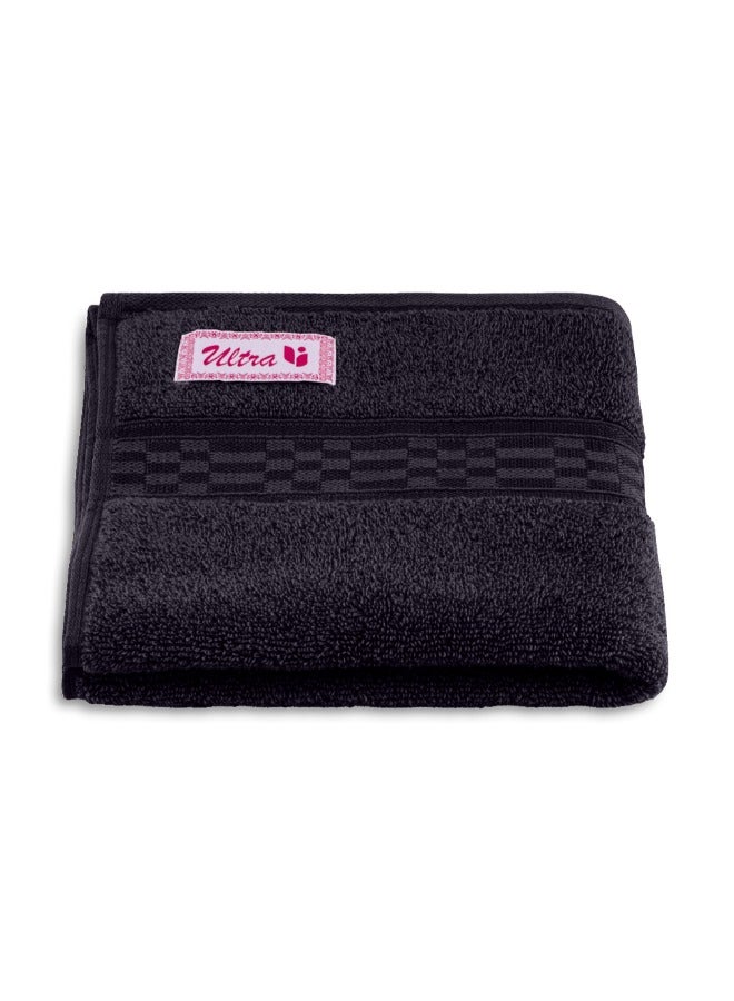 BYFT Home Ultra (Brown) Premium Cotton Hand Towel (50 X 90 Cm-Set Of 1) Highly Absorbent, High Quality Bath Linen With Checkered Dobby 550 Gsm - Image 2