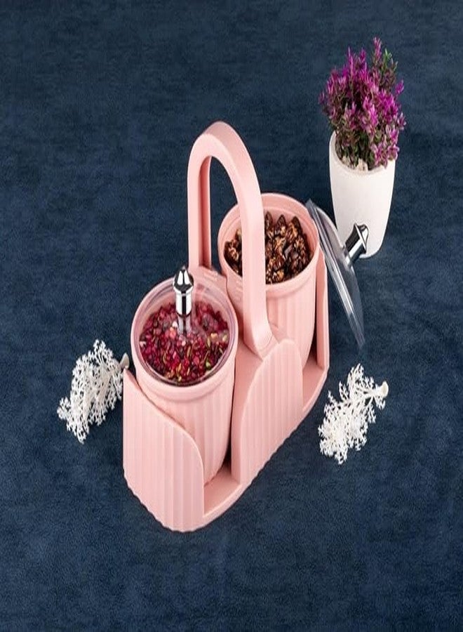 KIDINGTON Marvella Multipurpose Dry Fruit Box 2 pc Jar Set Aachar Pickle Container Mukhwas Tray Dining Spice Stand Chocolate Mouth Freshener Masala Storage For Home kitchen Dining(1pcs) - Image 1