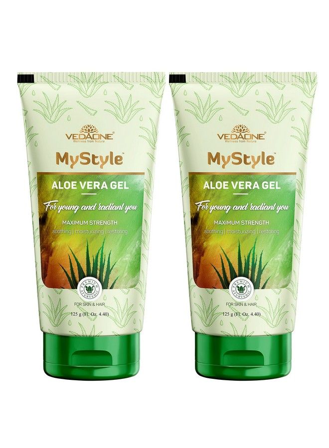 VEDAONE Mystyle Aloe Vera Gel Multipurpose For Body Hair & Skin 125G Pack Of 2 - Image 2