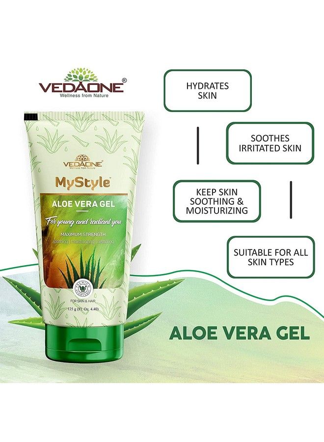 VEDAONE Mystyle Aloe Vera Gel Multipurpose For Body Hair & Skin 125G Pack Of 2 - Image 5