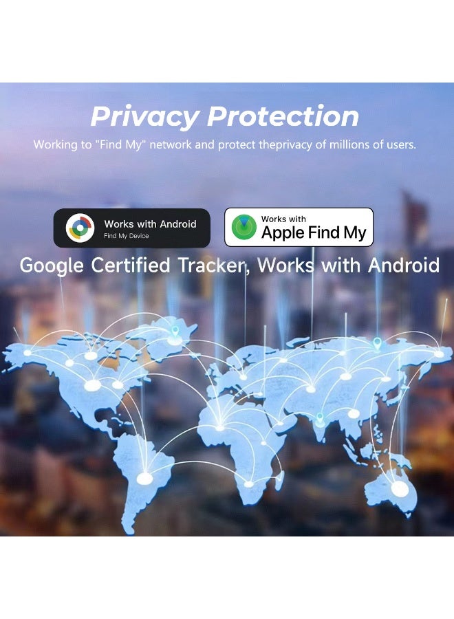 [جديد 2025] بطاقة تعقب المحفظة القابلة لإعادة الشحن ذات المنصتين (لكل من iOS وAndroid)، أداة ذكية للعثور على المحفظة، متوافقة مع Apple Find My وGoogle Find Hub، ومحدد موقع العنصر، والشحن اللاسلكي، والعثور على المفاتيح (عبوة واحدة) - Image 3