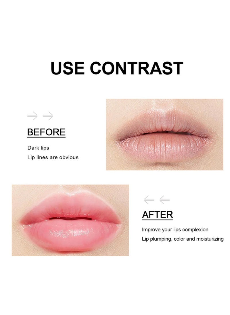 ibcccndc Plump Lip Balm Moisturizing Lip Plumper Fuller Lip Maximizer Makeup Lipsticks Tinted Lip Balm Lip Gloss Reduce Fine Lines Long-Lasting Volumizing Lipstick 02  - Image 5