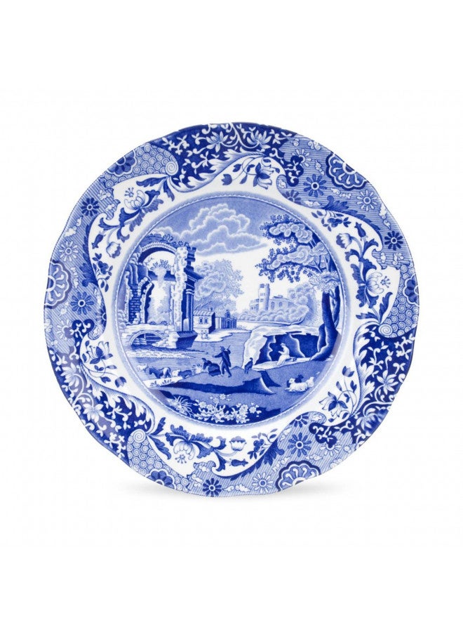 Spode أطباق غداء سبود الأزرق الإيطالي | مجموعة من 4 | 9 بوصة | مصنوعة من الفخار | طبق عشاء، سلطة، ومقبلات | طبق تقديم | آمن في غسالة الصحون | صنع في إنجلترا - Image 2