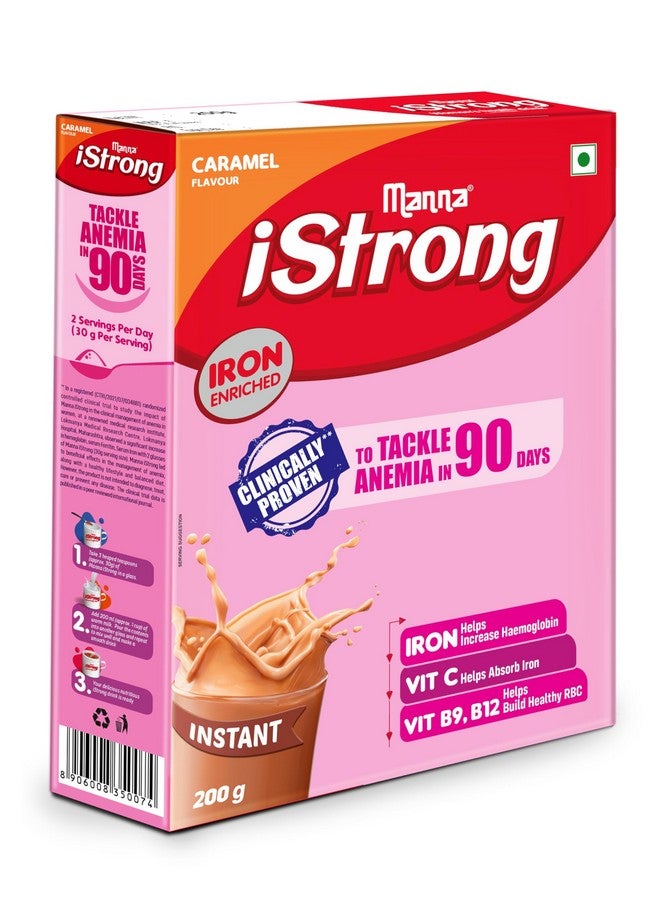 Manna iStrong, Clinically proven to fight Anemia, Iron Supplement for Women, Caramel 200g - Image 4