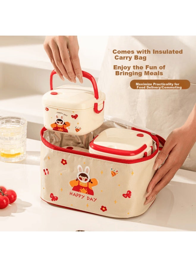 Treejack 316 Stainless Steel Square Lunch Box Insulated Food Container For Students And Office Workers Picnic Fruit Storage Box - Image 5