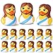 ANGGIKO 12 Pcs Jesus Rubber Ducks Original Design Jesus Rubber Duckies to Hide and Seek Easter Basket Stuffer Religious Party Favors Sunday School Gifts for Kids Easter Basket Stuffers for Kids - Image 2