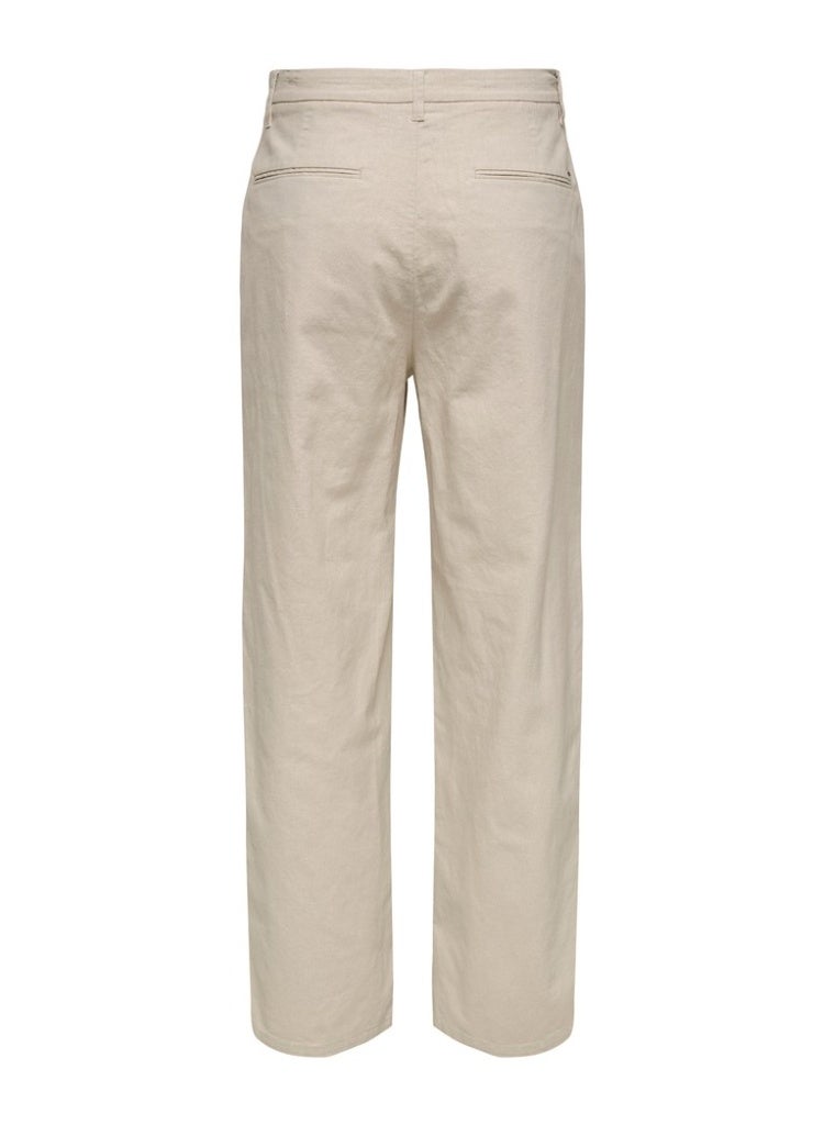 Only & Sons Men's Cotton-Linen Trousers - Image 4
