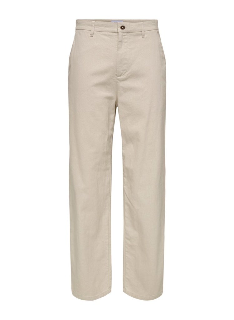 Only & Sons Men's Cotton-Linen Trousers - Image 3