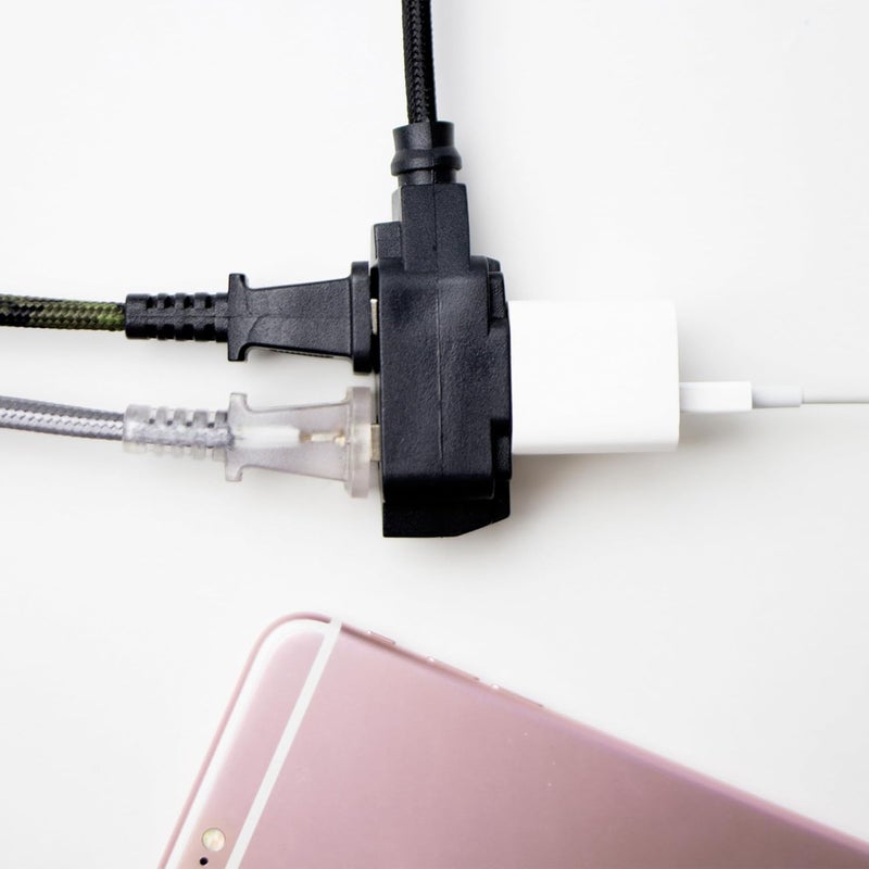 Globe Electric Designer Series Fabric Extension Cord, 9 Feet, Black - Image 3