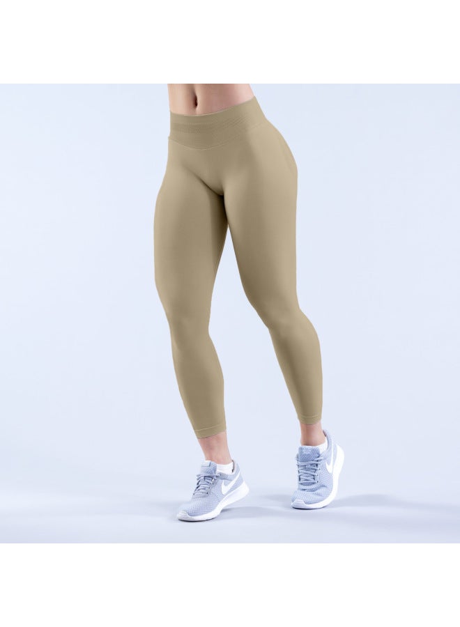 Dfyne Abdominal  Three Waist Peach Hip Low Waist Outdoor Fitness Running Seamless Yoga Trousers - Image 1