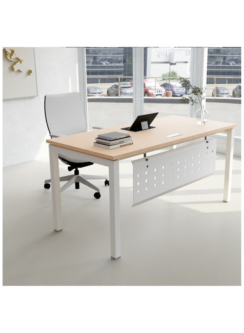 Mahmayi Figura 72-12 Oak Modern Workstation without Drawer - Image 2