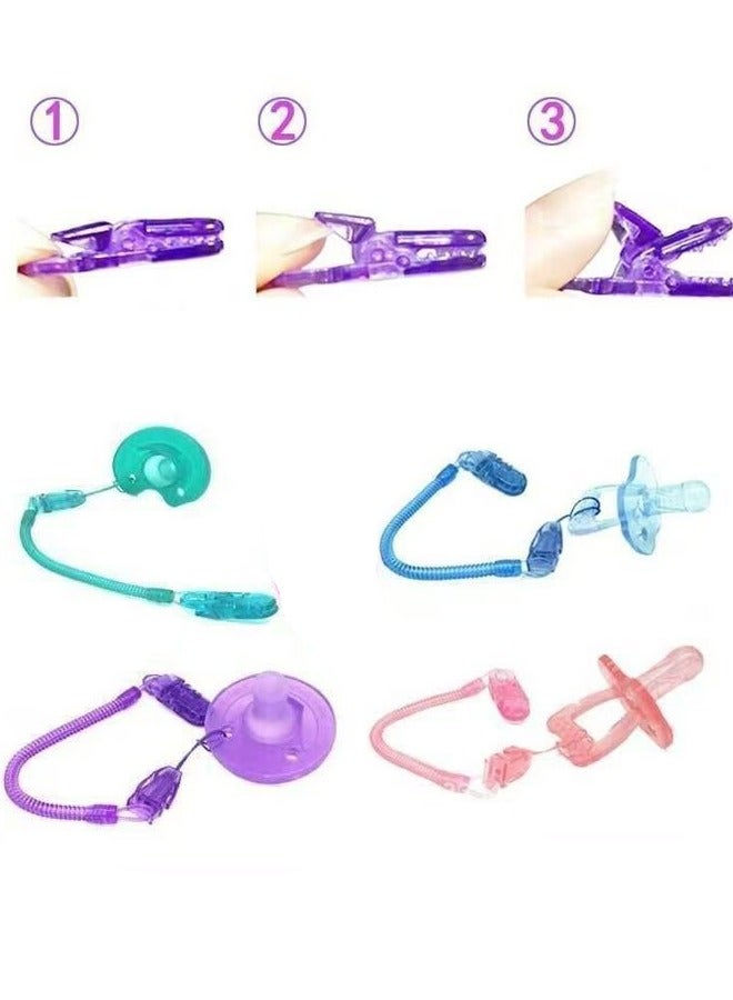 1PCS Teething Toys with 6 Anti-Lost Chain for Baby, Teether Toy Silicone Baby Teether, Baby Teething Toy, Teething Ring for 2 Months Above Boys and Girls  - Image 4