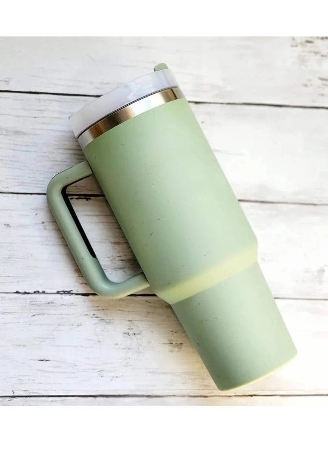 Stanley - H2.0 Flow State Stainless Steel Tumbler with Handle and Straw Lid Insulated Reusable Cup for Water, Coffee, Smoothies  More, Travel Mug, Cupholder Friendly 40 oz - Image 1