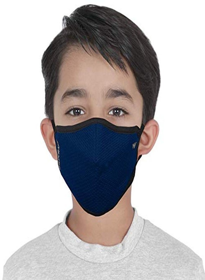 Wildcraft Unisex-Child Polyester SUPERMASK W95+ Reusable Outdoor Respirator 7P : Popcorn : BLU_POSDN : S (8903338163879 Small) - Image 2