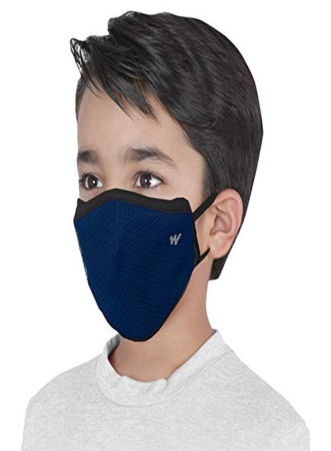 Wildcraft Unisex-Child Polyester SUPERMASK W95+ Reusable Outdoor Respirator 7P : Popcorn : BLU_POSDN : S (8903338163879 Small) - Image 3