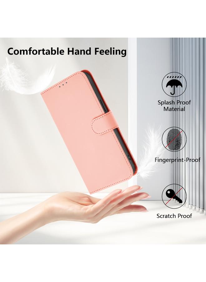 زبون جراب لهاتف Infinix Smart 6 / 6 Plus مصنوع من الجلد بلون سادة مع حبل - Image 5