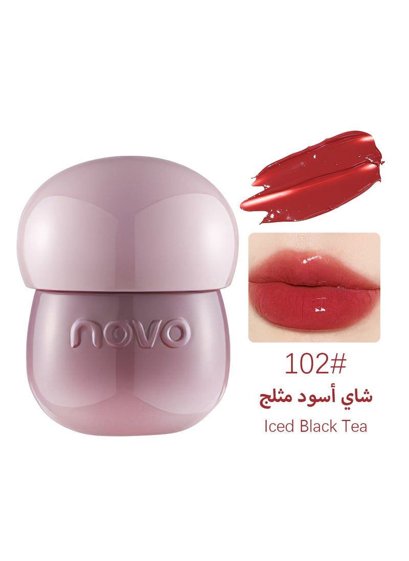 Novo - Crystal Lip Jelly, Glossy Mirror Finish Lip Glaze for a Radiant look, Long-Lasting, High Pigment and Moisturizing Lip Plumper, 6g - Image 1