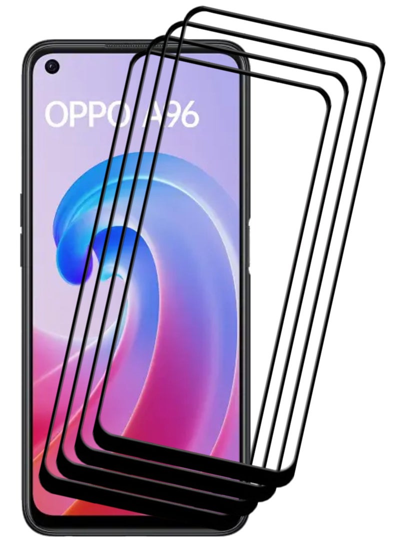 ACLIX 4 Pieces Antistatic ESD Dustproof Premium Quality High Definition Tempered Glass Screen Protector Designed For Oppo A96 - Image 1
