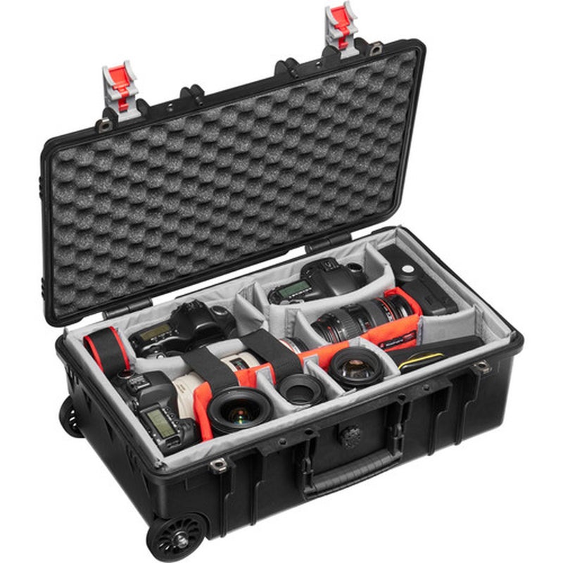 Manfrotto ProLight Reloader Tough-55 LowLid Carry-On Camera Rollerbag (Black) - Image 4