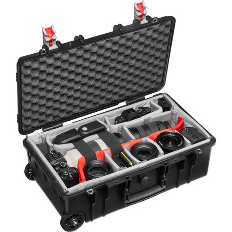 Manfrotto ProLight Reloader Tough-55 LowLid Carry-On Camera Rollerbag (Black) - Image 3