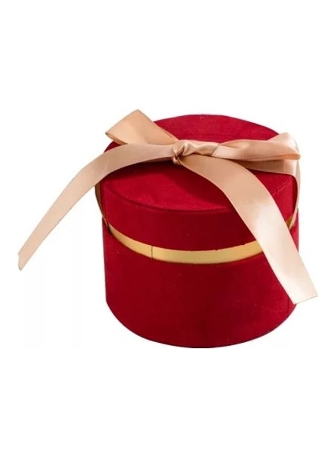 NIBEMINENT 3-Piece New Style Velvet Gift Boxes For Flower, Chocolate Decor Red  - Image 2