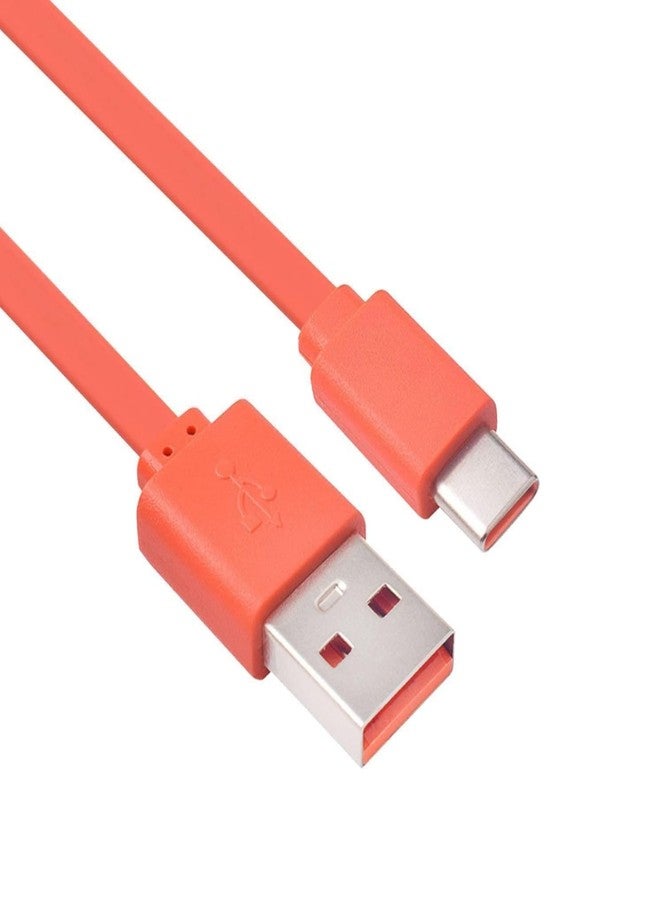 Sqrmekoko Replacement Charging Cord Power Supply Cable Line Compatible with Beats Flex, Beats Fit Pro, Beats Studio Buds+, Beats Studio Buds Wireless Earbuds-3.3ft/Orange - Image 1