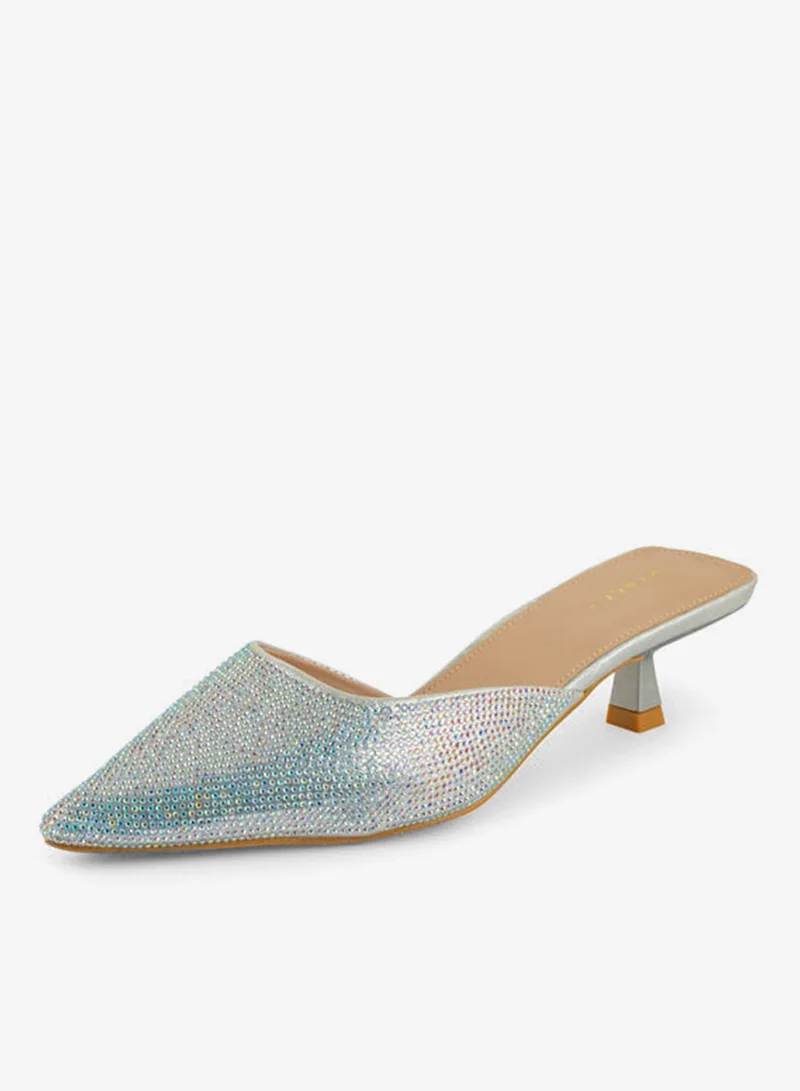 فينتشي مضخات نسائية مدببة إصبع القدم منخفض