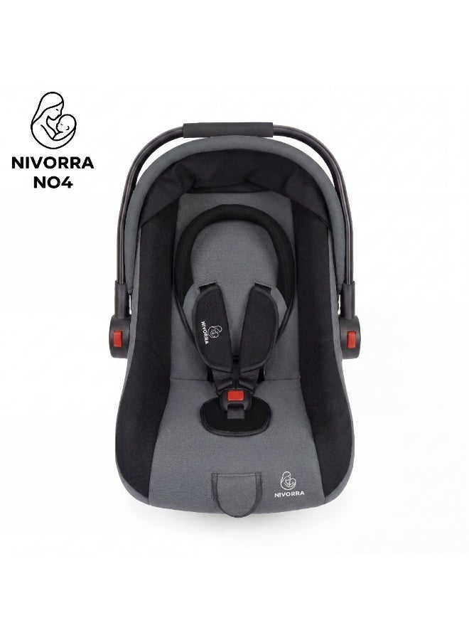 NIVORRA Newborn Infant Car Seat & Carrier, Lightweight, 3-Point Harness, 0-13 kg (0-15 Months) - Image 5