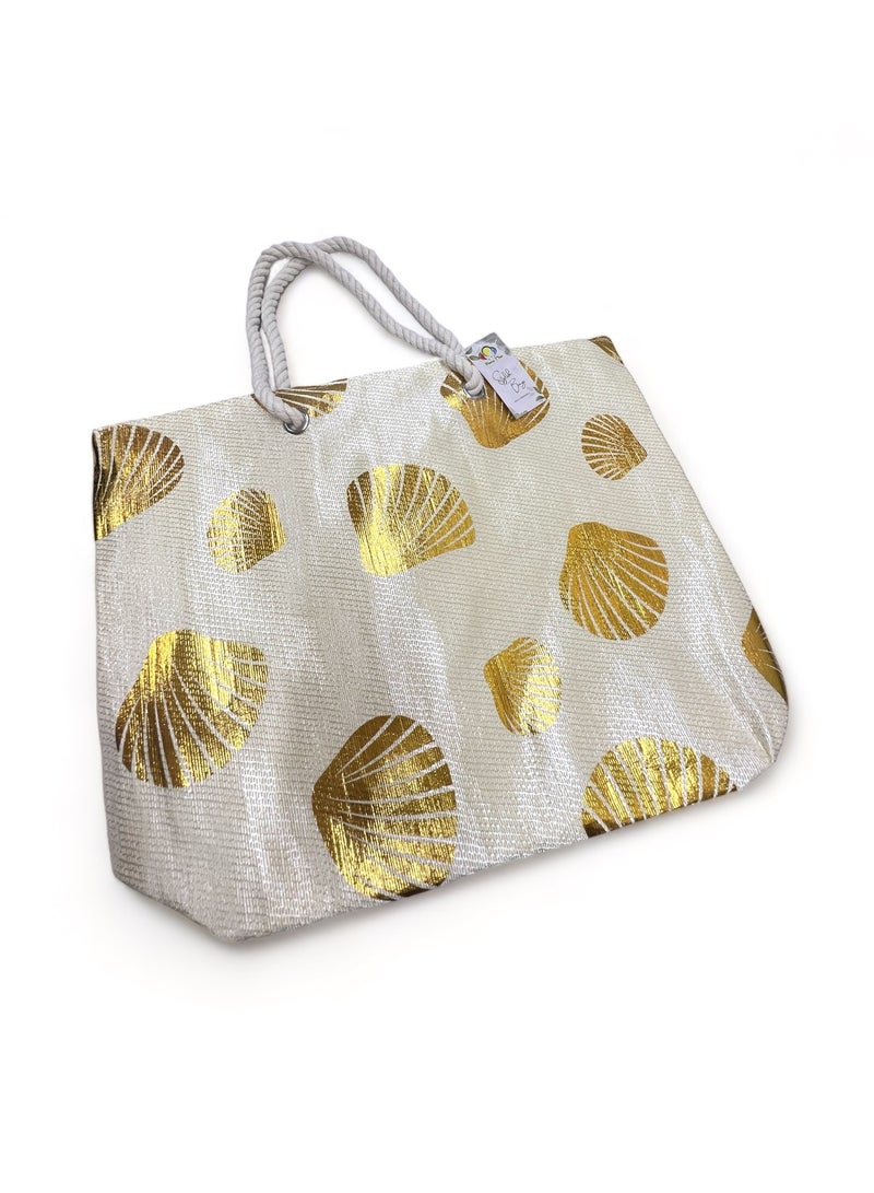 بارتي تايم حقيبة حمل المتسوق الأنيق مع السوستة 47 * 14 * 36 سم شاطئ فيبي أزياء أكياس العرض - Image 2