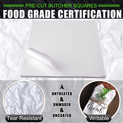 Eersida Sublimation White Butcher Paper Disposable Butcher Paper Sheets Square Meat Sheet Precut No Wax for Heat Press, Wrapping Meat, Art Project(150 Pieces,12 x 12 Inches) - Image 3